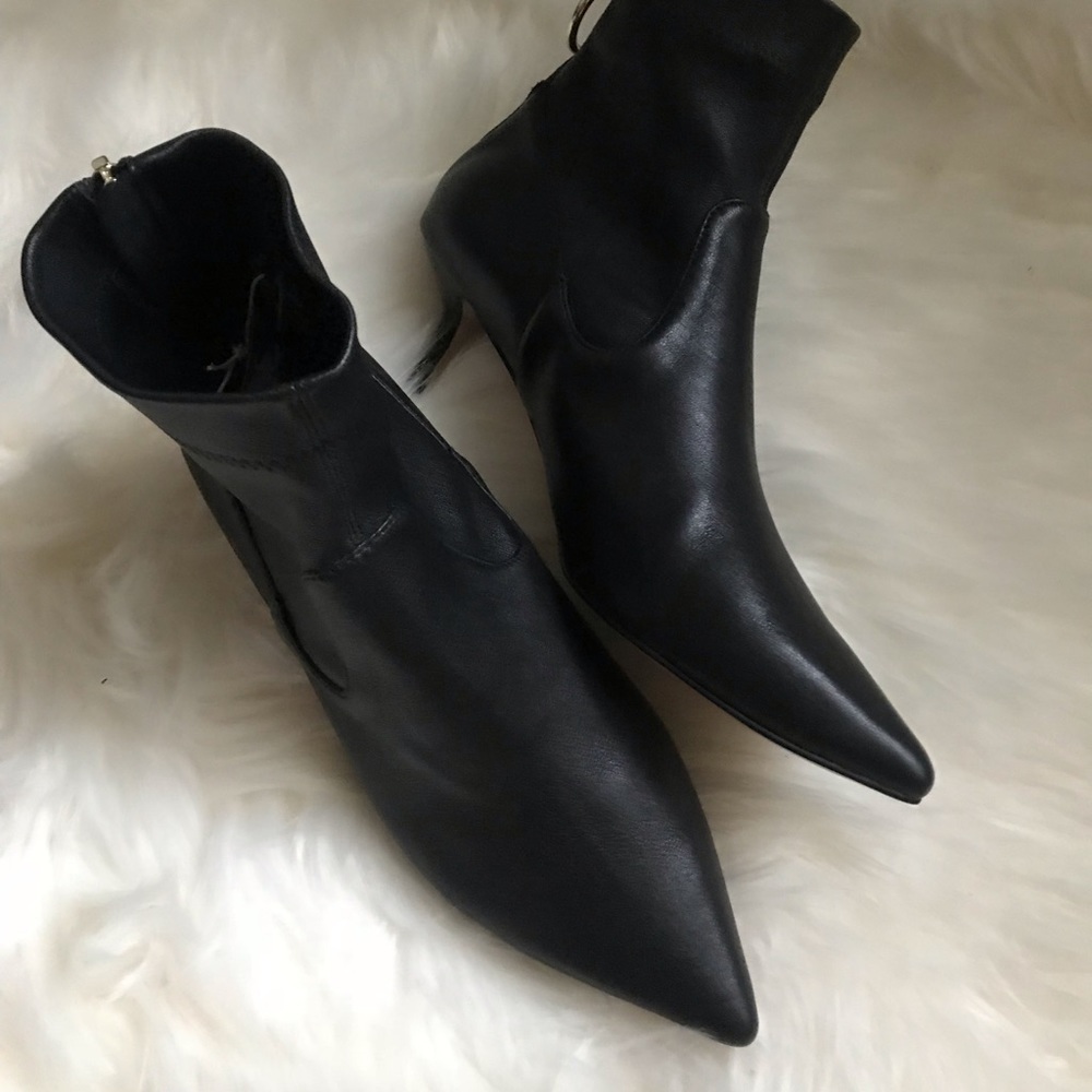 Leather ankle boots